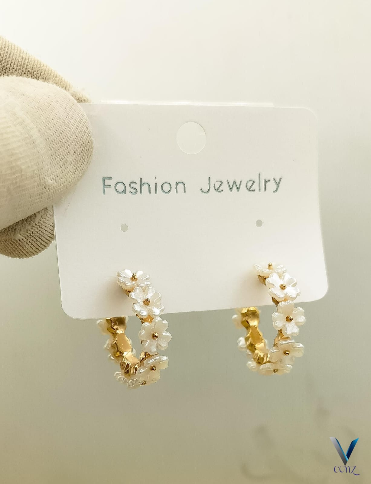 flower hoops Earring